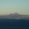 夕景の富士山