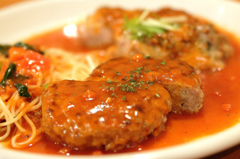 ハンバーグ＆チキンソテー