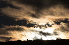 燃えるような雲