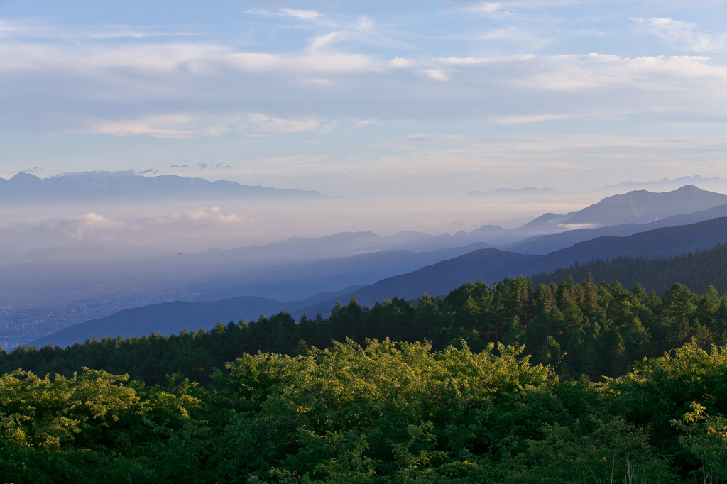 高ボッチから見る山々