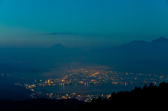 富士山と夜景