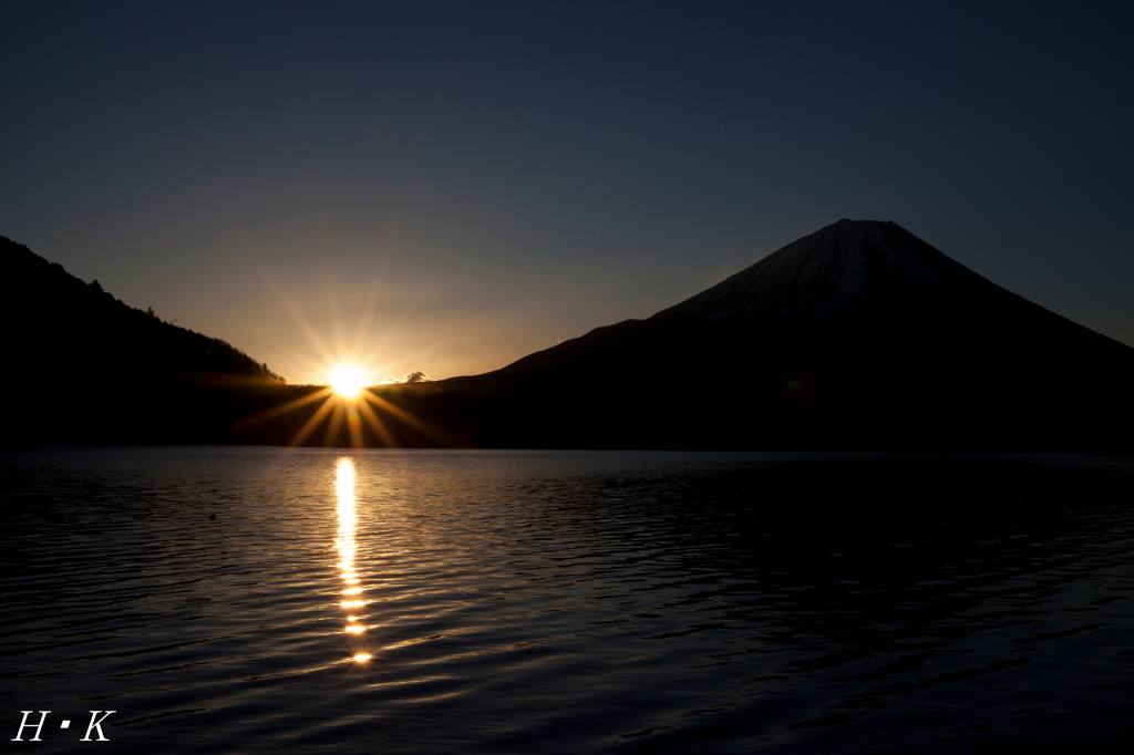 日の出in精進湖①
