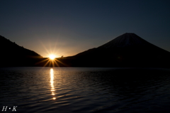 日の出in精進湖①