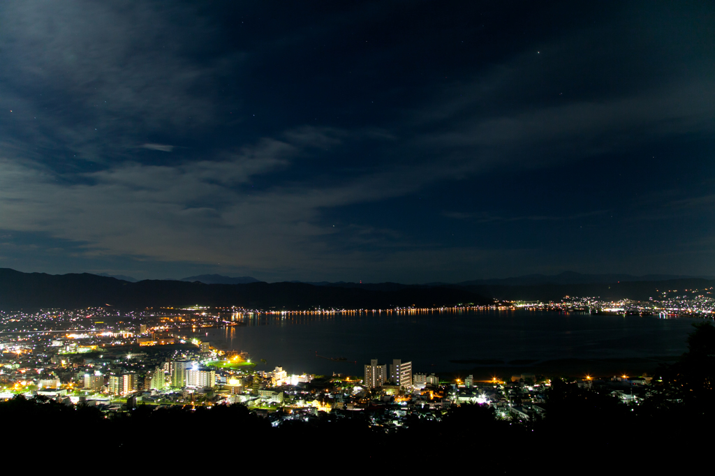 諏訪の夜景