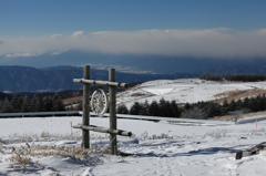 車山高原からの霧ヶ峰高原の景色