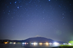 山中湖の夜景