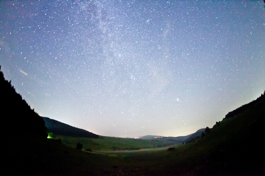 霧ヶ峰湿原から見る星空