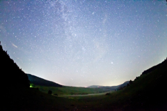 霧ヶ峰湿原から見る星空