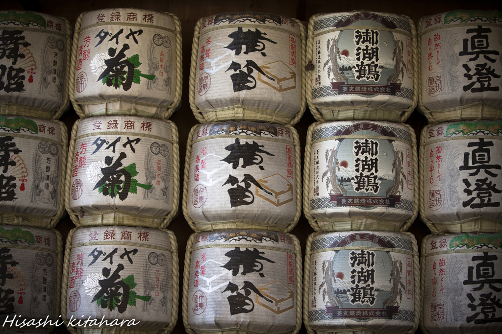 諏訪周辺の地酒樽