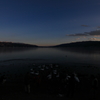 夕方の諏訪湖