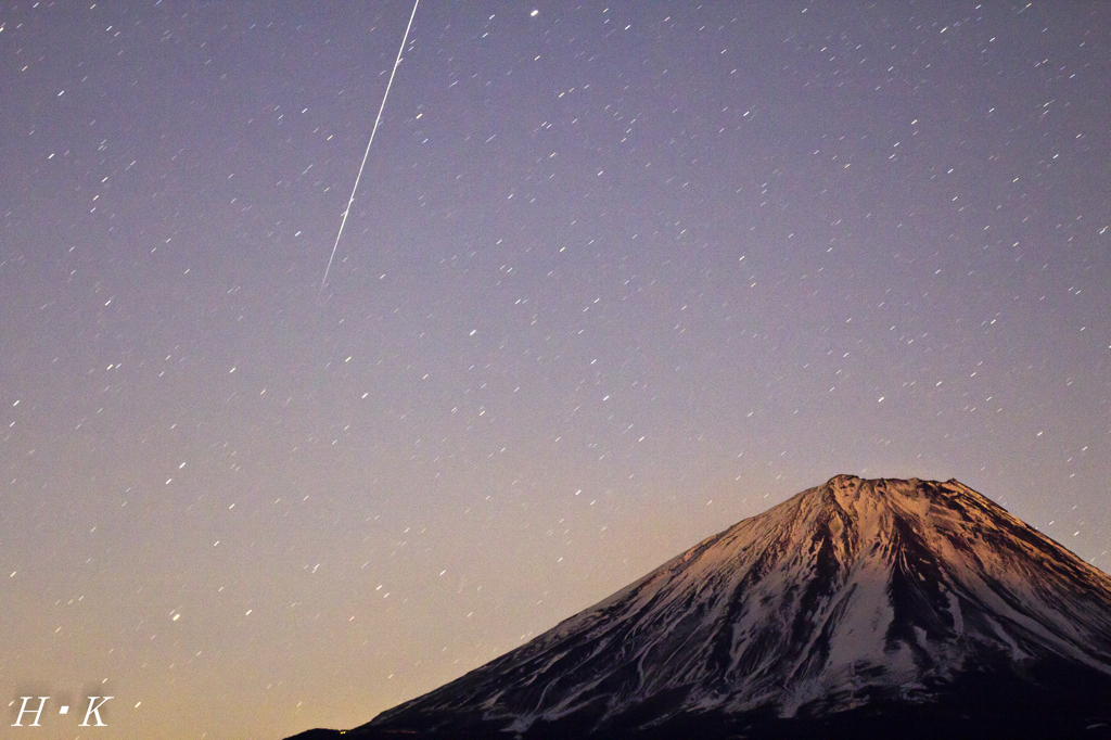 富士と流星①