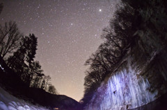 氷柱爆と星空②