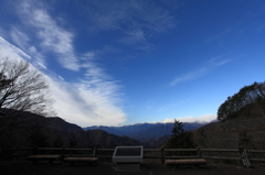 南アルプスと展望台