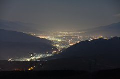 辰野方面の夜景
