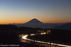 葛窪中央道と富士①