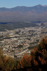 杖突峠展望台からの風景