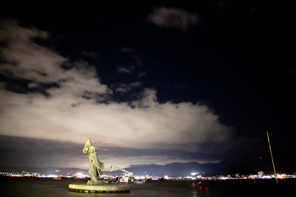 石彫公園からの夜景