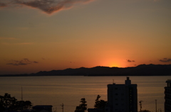 夕日