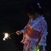 浴衣と花火