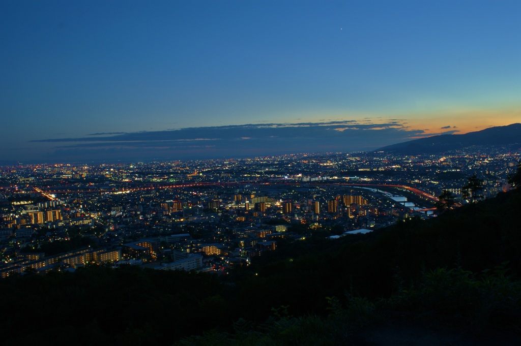 五月山からの景色