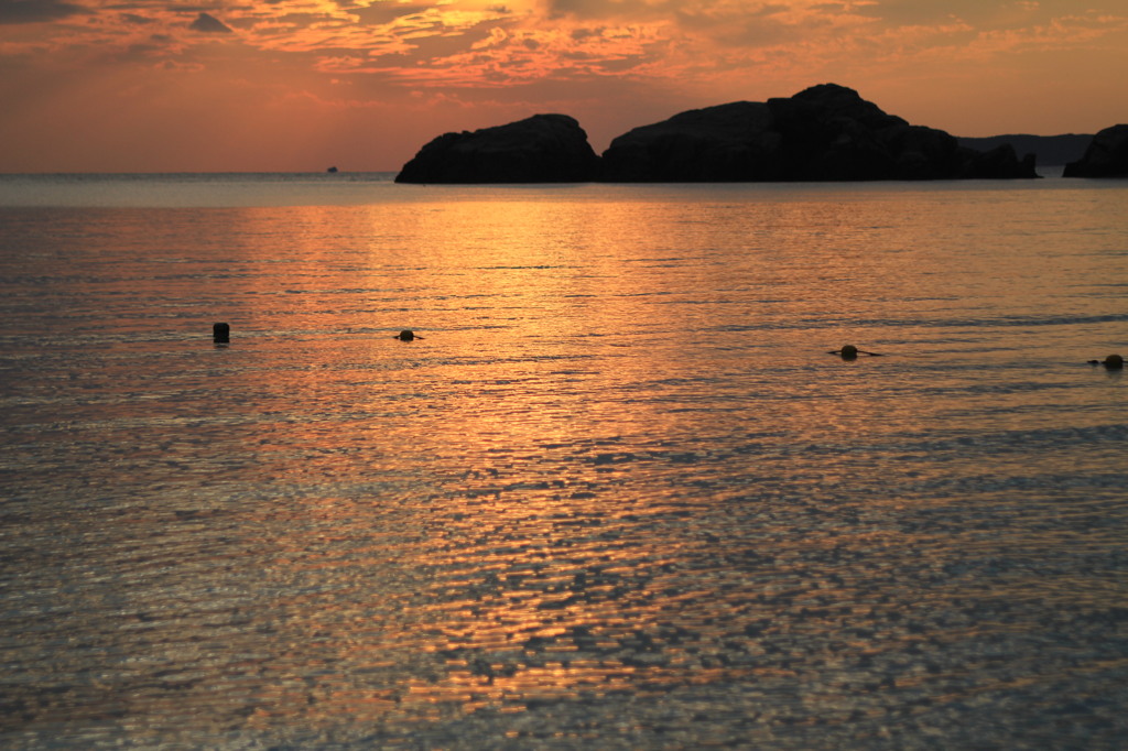 阿波連の夕焼け