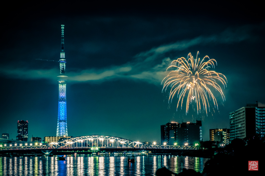 Tokyo Night Exposure(Fire works)