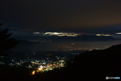 伊香保温泉街の夜明け