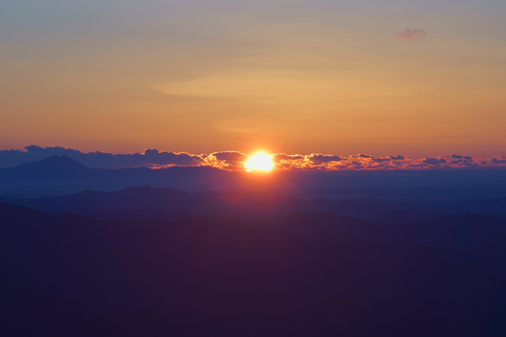 鳥居峠からの朝陽