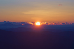 鳥居峠からの朝陽