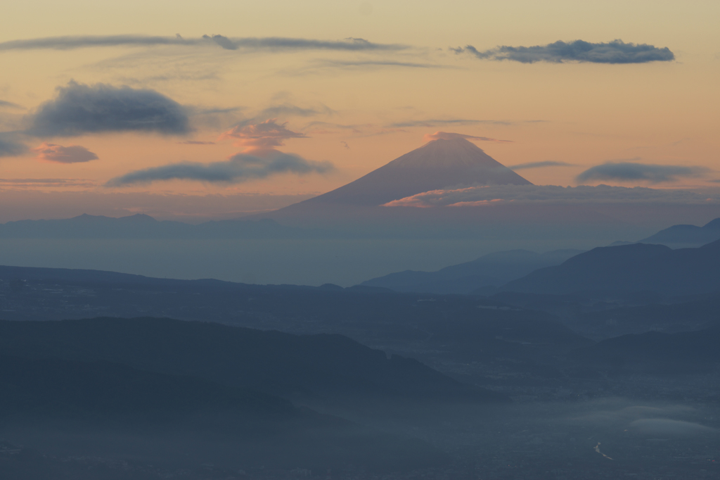 目覚めの富士山