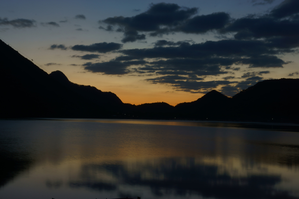 静まる榛名湖