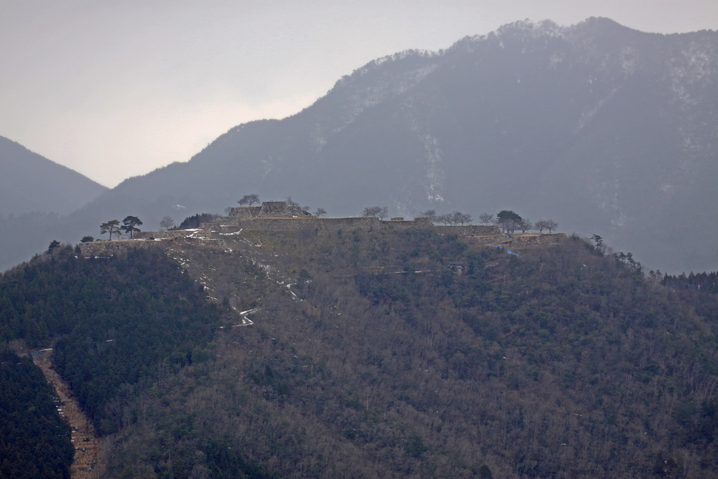 冬の竹田城址