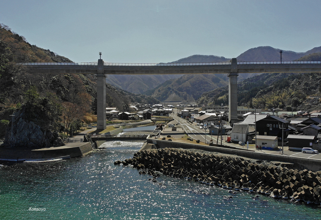 海側から見る餘部橋梁