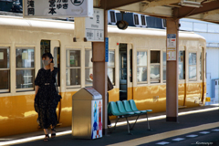 夏の一宮駅にて