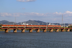 山陽電鉄加古川橋梁の阪神電車