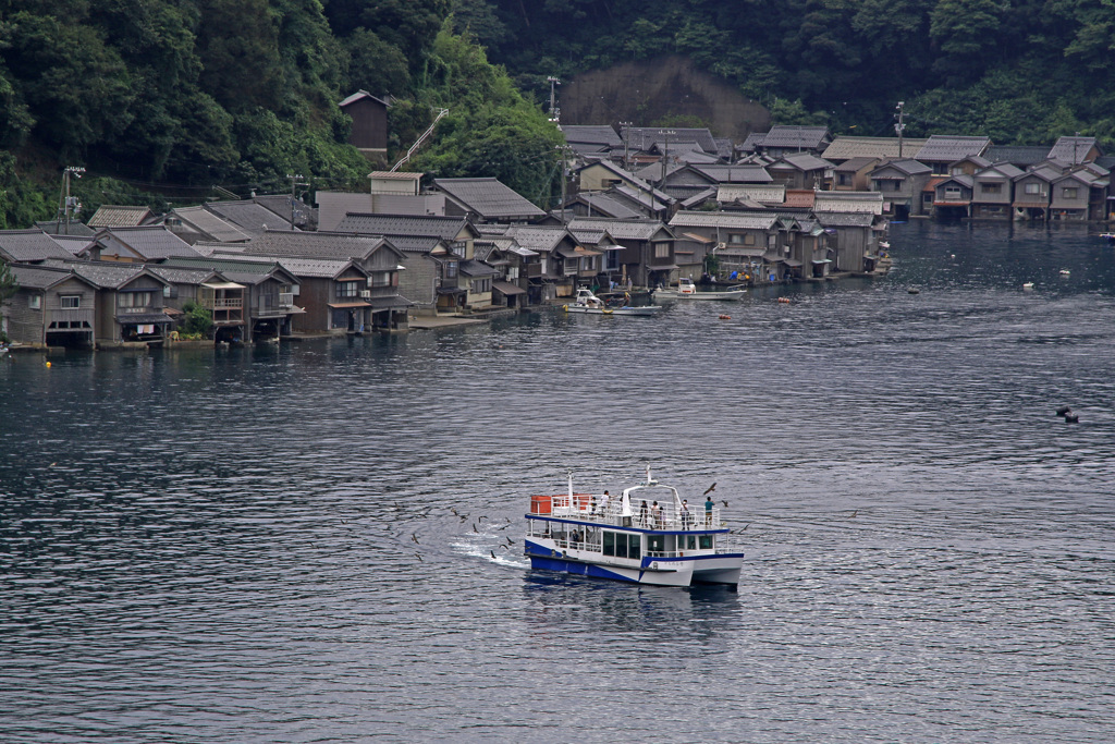 丹後半島伊根湾の舟屋群