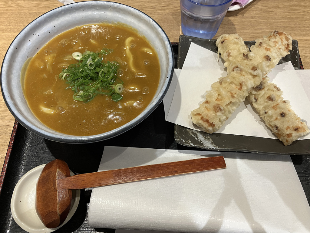 ちくわ天とカレーうどん