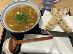 ちくわ天とカレーうどん