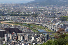 晴天の六甲方面