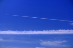 Airplane Cloud Contrail