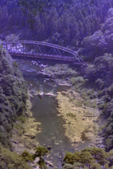 山陰線時代の保津川橋梁