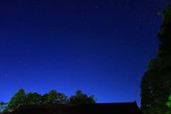 高野山で北の夜空