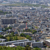 五月山火床と大屋根リング遠望