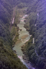 山陰線時代の保津峡駅
