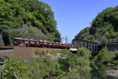 猪名川橋梁と能勢電鉄
