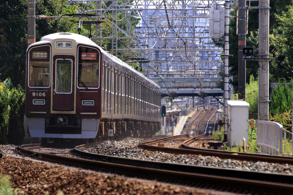 阪急電鉄神戸線、夙川駅へ