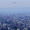 32Rから離陸機と関西万博大屋根リング