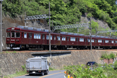 猪名川橋梁から鶯の森トンネルへ