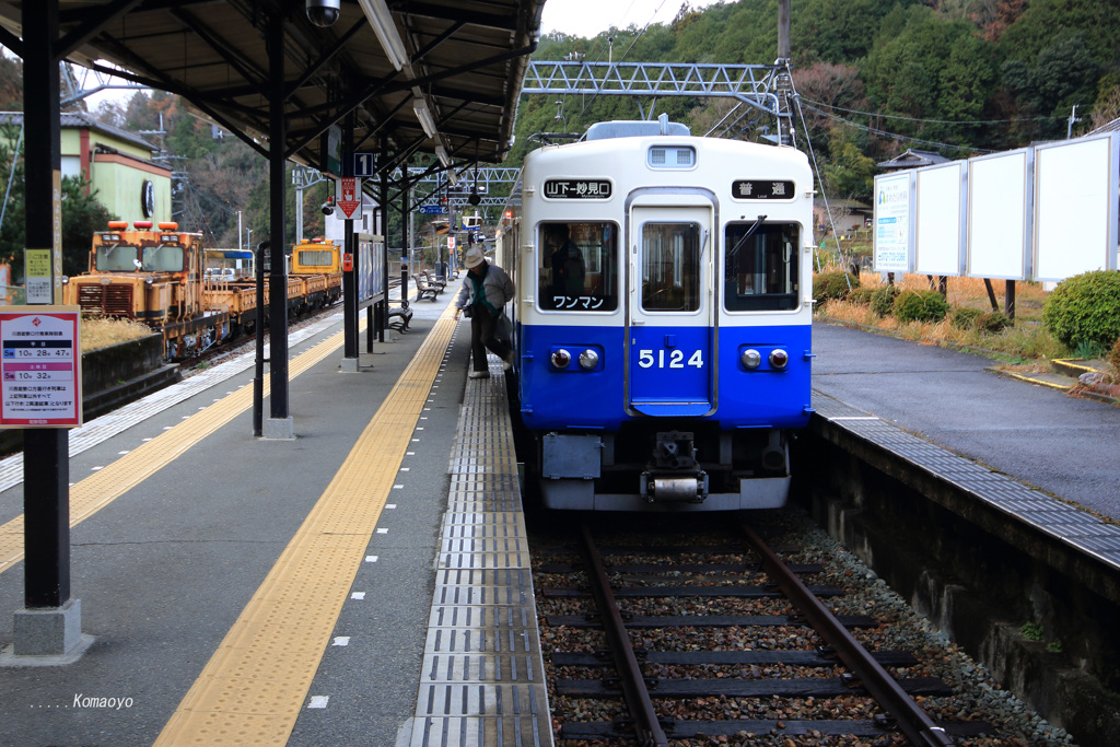 妙見口駅　普段は静か！でも正月は人がいっぱい