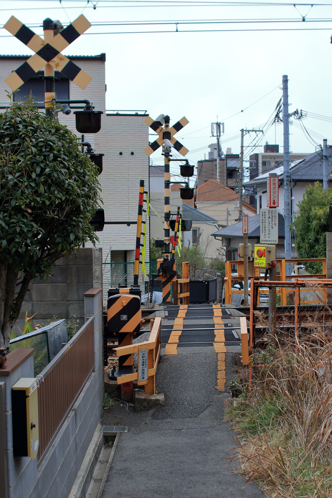 中野水道小路東踏切道